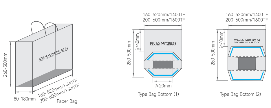 Double Sheets Pasting  Paper Bag Machine Production Line (Group A + B)