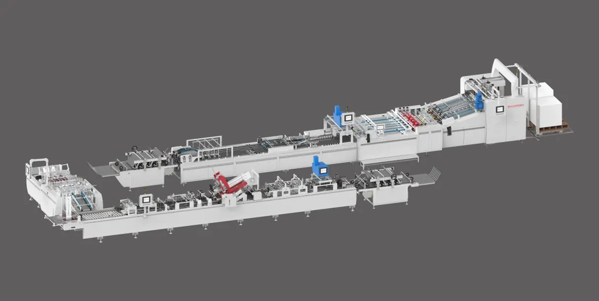 Double Sheets Pasting  Paper Bag Machine Production Line (Group A + B)