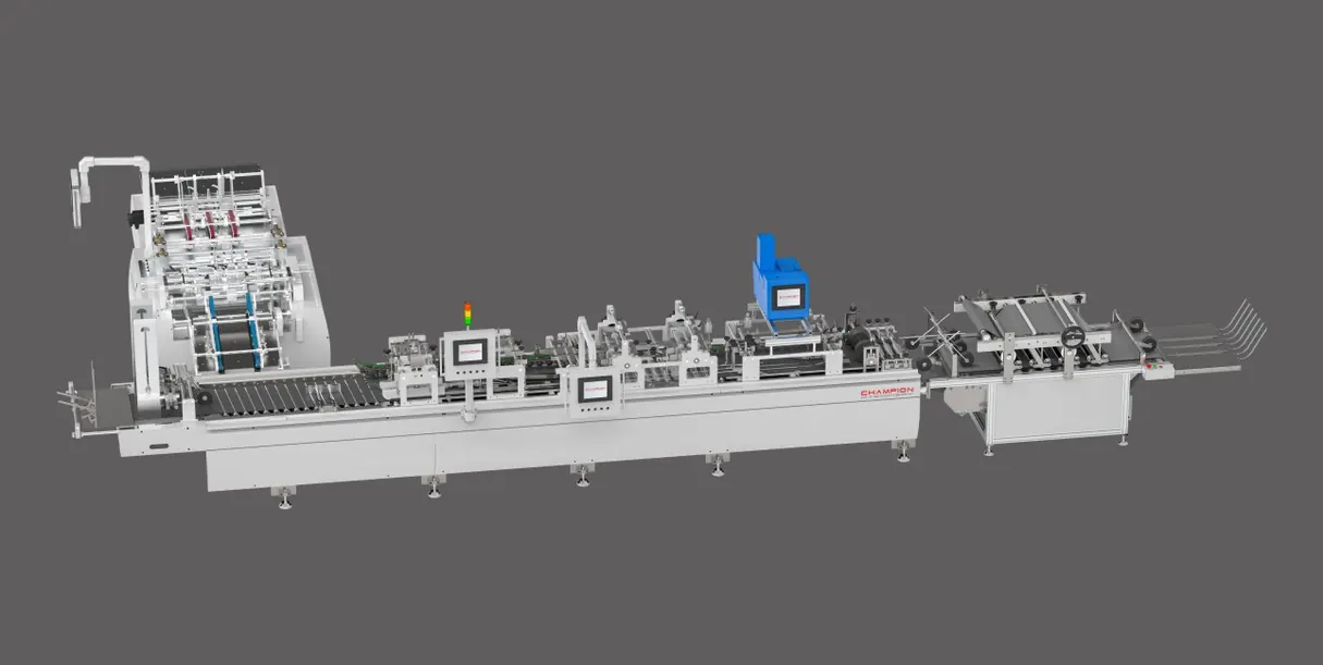 Paper Bag Bottom Folding + Gluing Machine