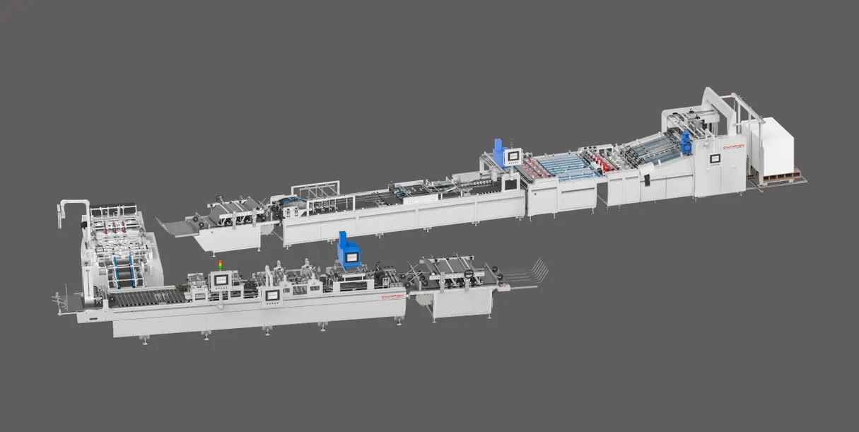 Automatic Sheet-Fed Paper Bag Tube Forming Machine  Production Line (Group A + B)