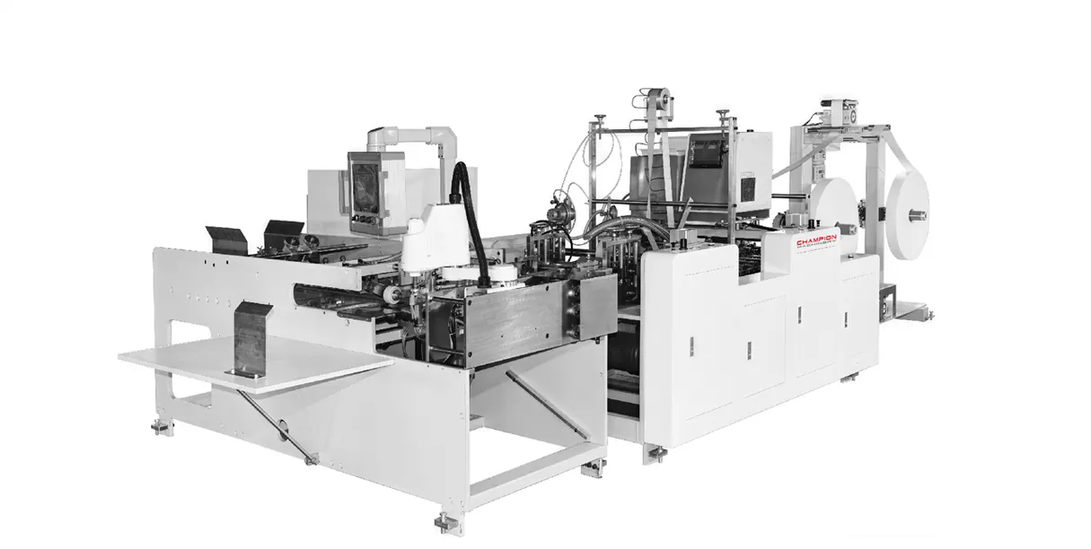 Paper Bag Auto Paper Handle Pasting Inline (Twisted ) With Handle Making Machine-Single Robotic
