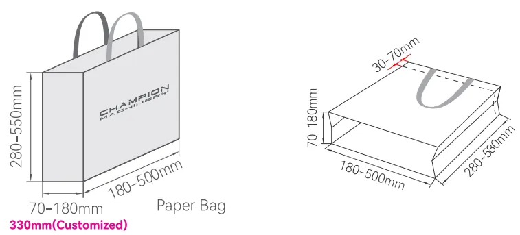 Sheet Paper Pasting With 4pcs Top Cards + Ribbon Insert In