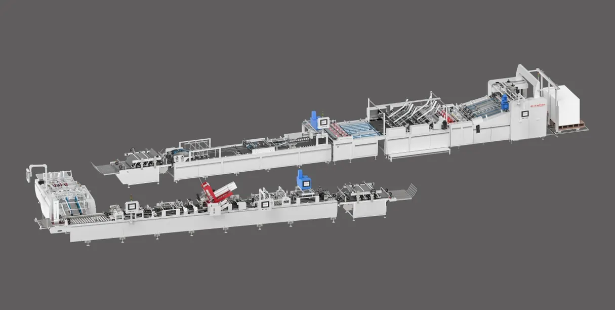 Automatic Sheet-Fed Paper Bag Tube Forming Machine With Auto 4 PCSTop Cardboard & Bottom Cardboard 