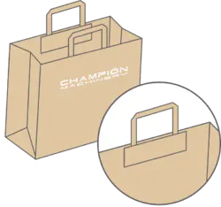 Flat Handle Paper Bag