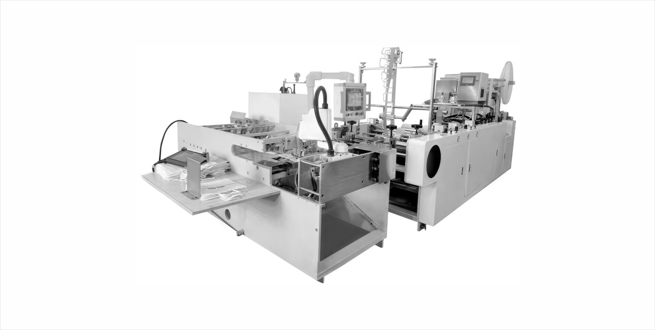 Paper Bag Angle Flat Paper Handle Pasting Inline With Handle Making Machine-Single Robotic