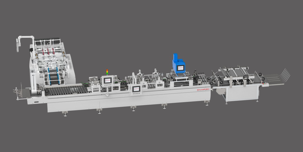 Paper Bag Bottom Folding + Gluing Machine