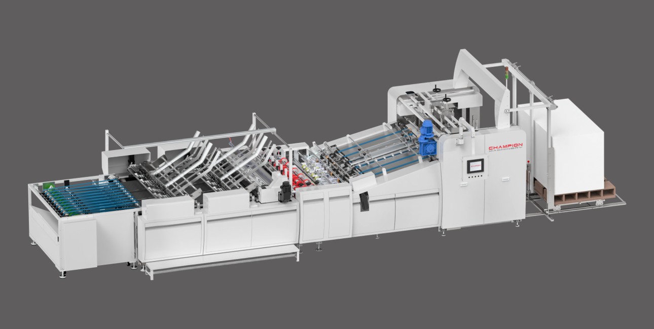 Paper Bag Sheets-Fed Pasting In Line With 4 PCS Top Cardboard Pasting（Horizontal）