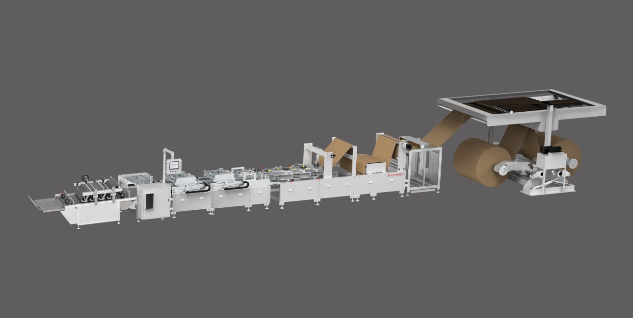 Leak-proof  V Bottom Paper Bag Machine ( Non-Stop Feeding )