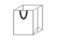 Gift paper bag icon
