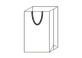 Garment paper bag icon