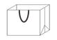 Wide document paper bag icon