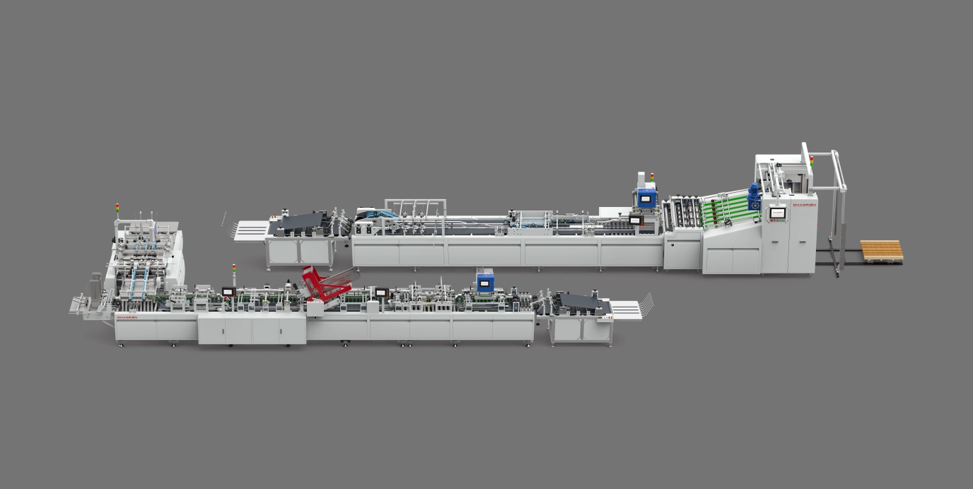 Automatic Sheet-Fed Paper Bag Tube Forming Machine With  Bottom Cardboard Production Line (Group A + B)