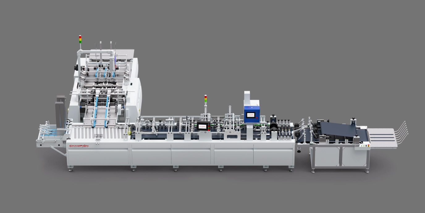 Paper Bag Bottom Folding + Gluing Machine