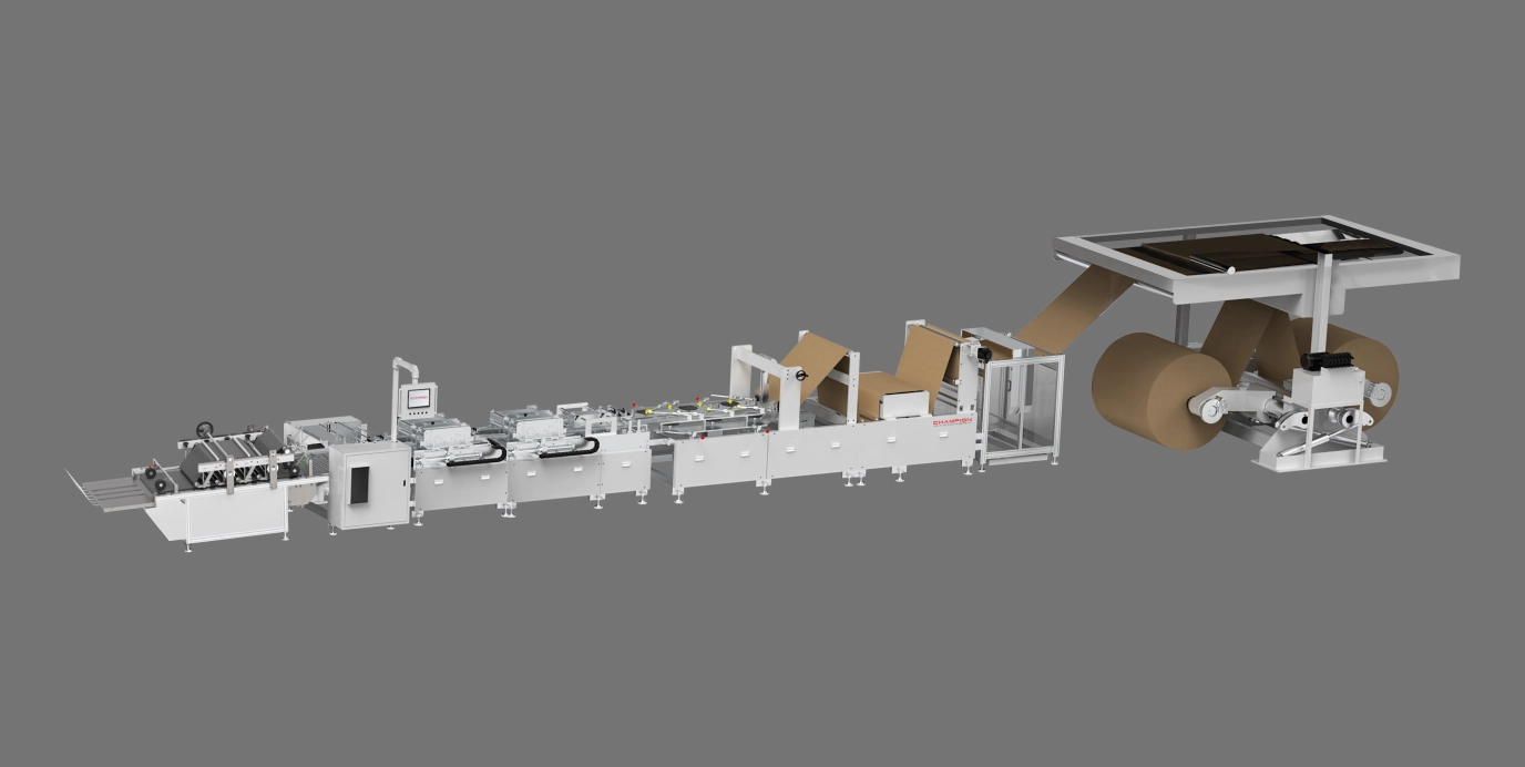Leak-proof V Bottom Paper Bag Machine ( Non-Stop Feeding )