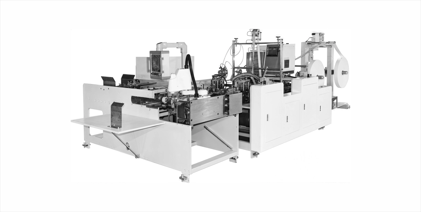 Paper Bag Auto Paper Handle Pasting Inline (Twisted ) With Handle Making Machine-Single Robotic