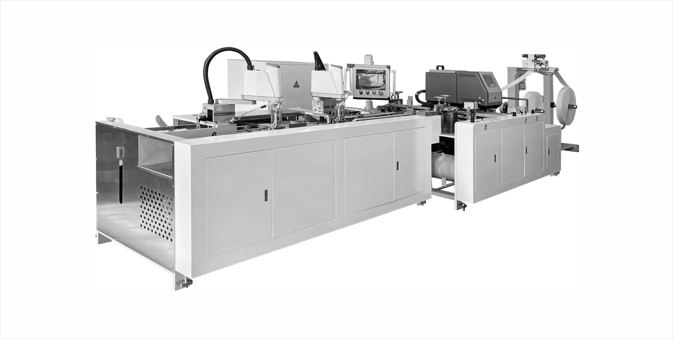 Paper Bag Auto Paper Handle Pasting Inline (Twisted ) With Handle Making Machine