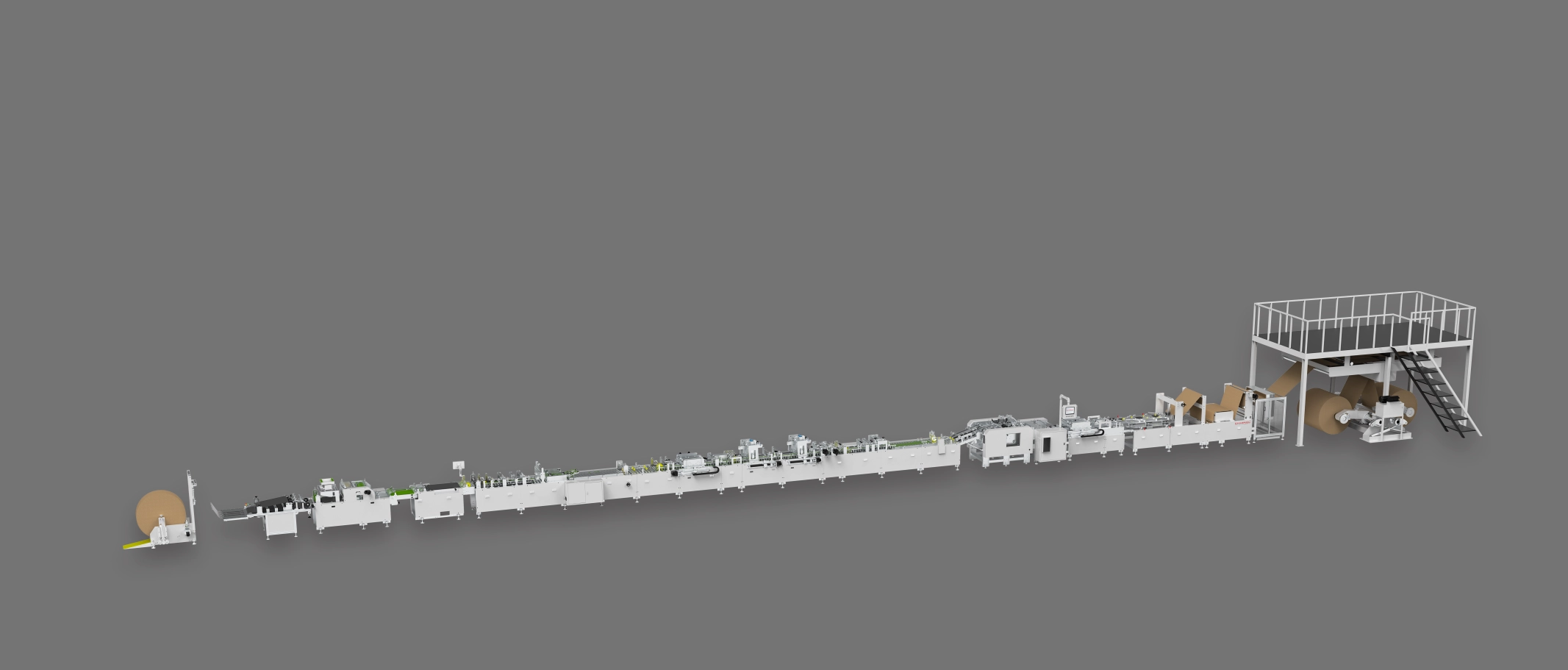 Leak Proof Square Bottom Paper Bag Production Line