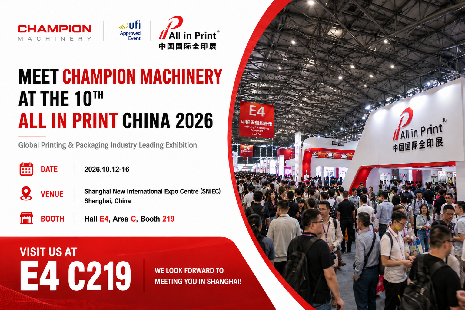 Champion Machinery to Showcase Advanced Paper Bag Making Machines at All in Print China 2026